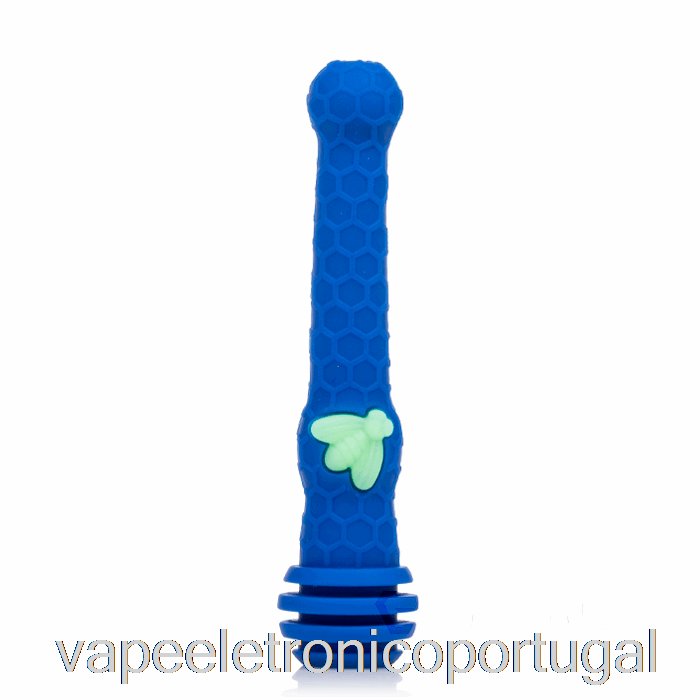 Vape Eletrônico Stratus Mel Dipper Silicone Dab Palha Azul Marinho/uv Abelha (azul/uv Verde Abelha)